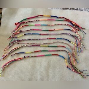 Set of 10 friendship bracelets!